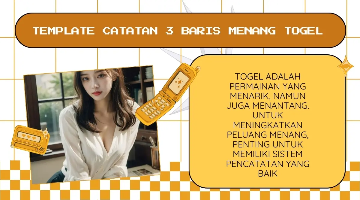 template catatan menang togel